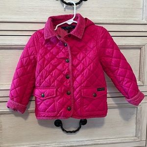 Polo Ralph Lauren sport pink barn coat 3/3T - detachable hood